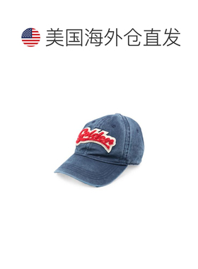 自营golden goose蓝色棉质棒球帽-蓝色 美国奥莱直发
