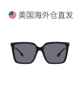 自营Burberry Dark Grey Square Ladies Sunglasses BE4411D 3001