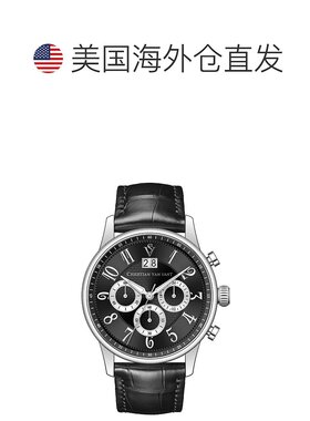 自营Christian Van Sant Men's Heritage Black Dial Watch - bla