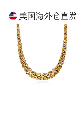 自营Ross-Simons 18kt 黄金渐变拜占庭项链 - 18 英寸 美国奥莱直