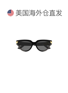 自营bottega venetaBv1035s Bold猫眼太阳镜-黑色 美国奥莱直发