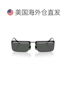 自营黑色Prada PR C53s无框金属太阳镜-灰色 美国奥莱直发