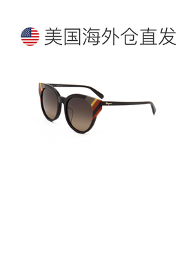 自营salvatore ferragamoFerragamo Women's 53 mm Brown Sunglas