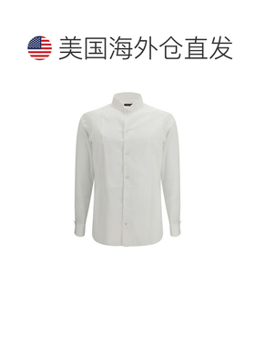 自营Tom Ford Cotton Dress Men's Shirt - white 美国奥莱直发