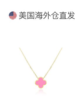 自营 the lovery大泡泡糖粉色单颗三叶草项链 - 泡泡糖粉色 美国