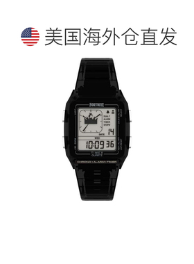 自营Timex Men's Fortnite Black Square 41mm - black 美国奥莱