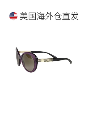 自营Versace Women's Gradient clear Metal Oversized Sunglasse