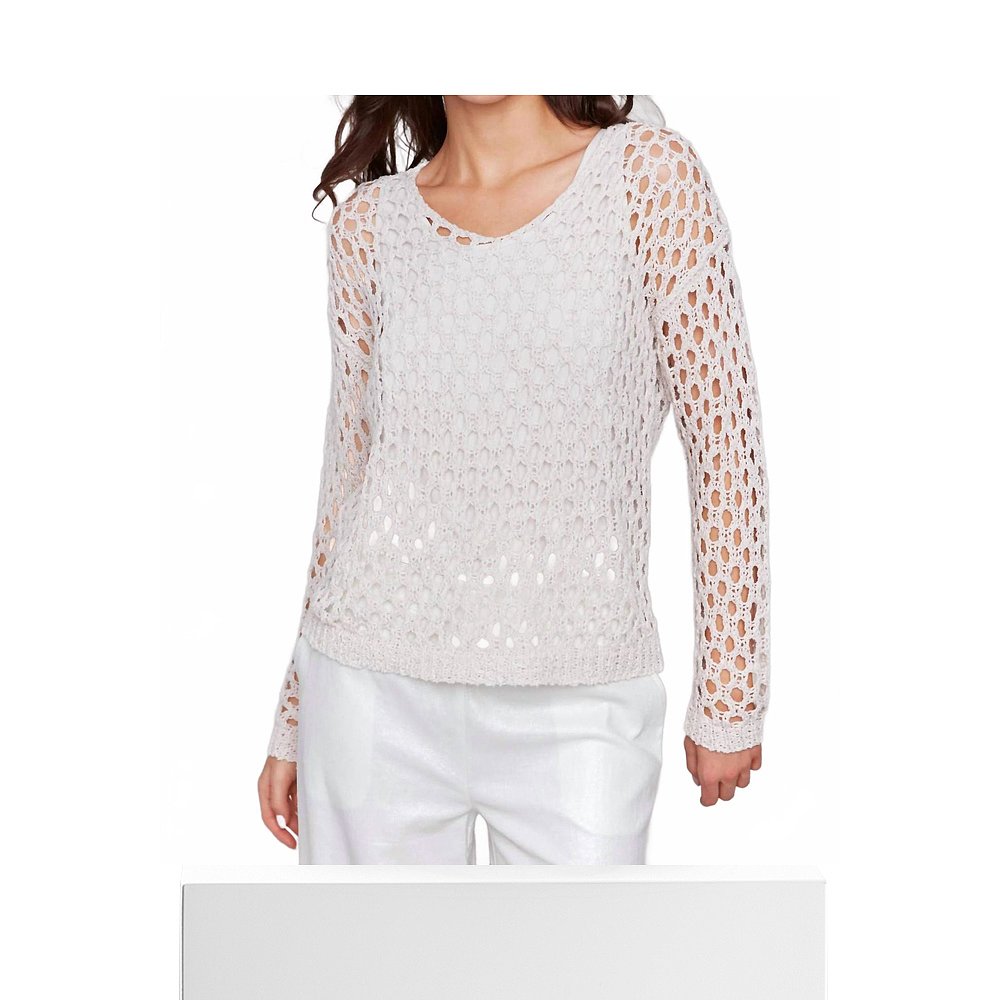 自营charlie bFancy Yard V-Neck Sweater In Petal 美国奥莱直发 - 图3