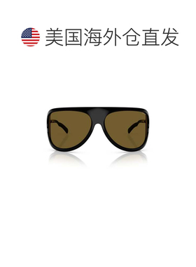 自营miu miu0mu A01s Oversized Aviator Sunglasses - brown 美