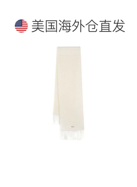 自营jacquemus汽车流苏柔软长围巾-白色 美国奥莱直发
