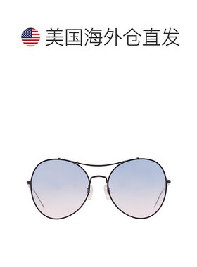 自营Tommy Hilfiger Blue Gradient Pilot Ladies Sunglasses TH