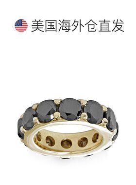 自营 pompeii312 1/2 克拉黑钻石永恒戒指 14K 黄金 - 14k 黄金