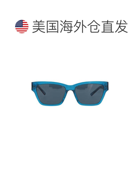 自营balenciaga方形镜框回收醋酸纤维太阳眼镜-蓝色 美国奥莱直发