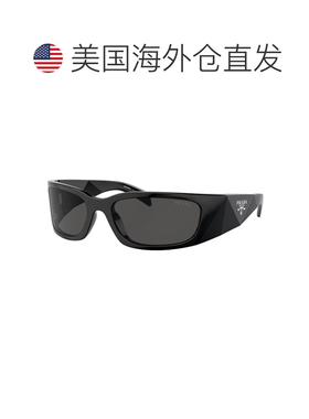 自营Prada PR A14S 1AB5S0 60mm女士蝴蝶太阳镜-黑色 美国奥莱直
