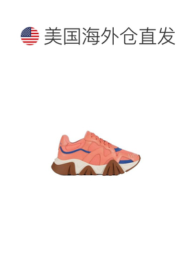 自营Versace Leather Chunky Women's Sneakers - orange 美国奥