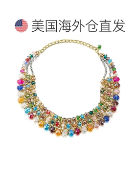自营liv oliver产品 18K 金多宝石项链 - 多颗 美国奥莱直发
