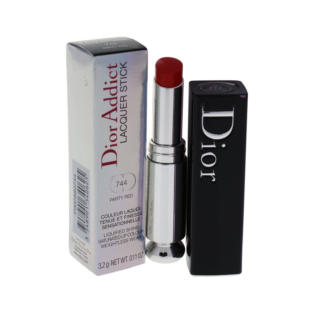 天猫国际美国直购美国直邮Dior迪奥Addict魅惑超模唇膏口红#744红银管持久滋润保湿0