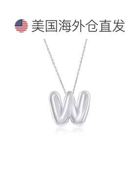 自营simonaSterling Silver, Bubble 'R' Initial Necklace - sil