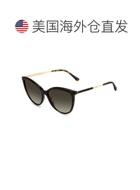自营Jimmy Choo Metal Women's Sunglasses - brown 美国奥莱直发