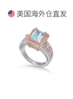 自营 Suzy Levian 纯银蓝色托帕石 6.15 TCW 戒指 - 蓝色 美国奥
