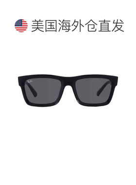 自营ray-banRay Ban深灰色矩形男女通用太阳镜RB4396F 667787 57