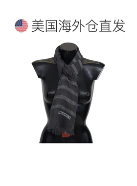 自营Missoni Striped Wool Unisex Neck Wrap Fringes Men's Scar
