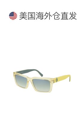 自营Guess Stainless Steel Men's Sunglasses - yellow 美国奥莱