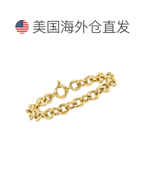 自营Ross-Simons 意大利 18kt 黄金缆绳手链 - 8 英寸 美国奥莱直