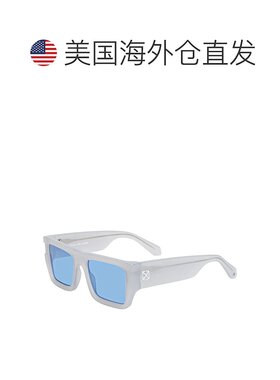 自营Off-White Sunglasses Square Full Rim, Shiny Grey Frame A