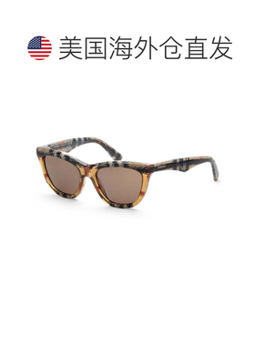 自营Burberry Women's 53mm Checker Sand Sunglasses - checker