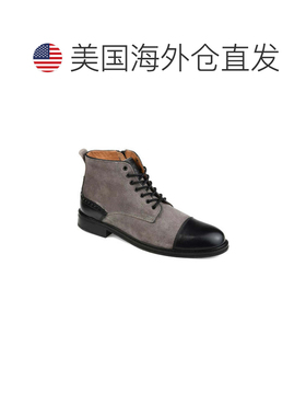 自营Men's Thomas & Vine Remo Boots  Gray Black Cap Toe Ankle