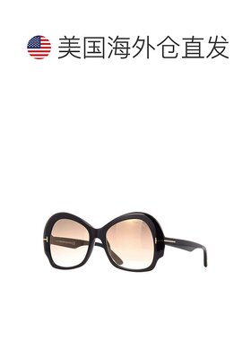 自营Tom Ford Sunglasses Butterfly Full Rim, Black Frame And