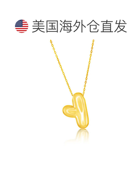 自营simonaSterling Silver, Bubble 'I' Initial Necklace - Gol