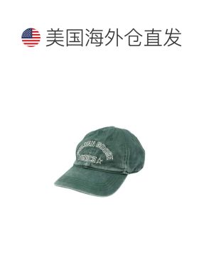 自营golden goose绿色棉质棒球帽-灰色 美国奥莱直发