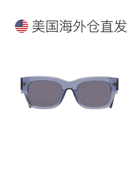 自营Calvin Klein Blue Rectangular Men's Sunglasses CK23509S