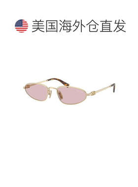 自营miu miuMUA52S ZVN4I0淡金色/粉红-淡金色 美国奥莱直发