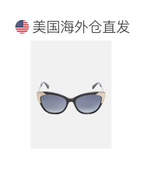 自营guessCrystal Cat-Eye Sunglasses - silver 美国奥莱直发
