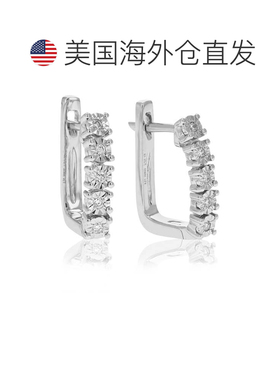 自营vir jewels1/10 cttw Lab Grown Diamond Hoops Earrings in