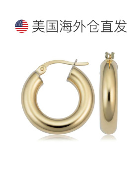 自营 sabrina14k 金管圈耳环 - 黄色 美国奥莱直发配饰