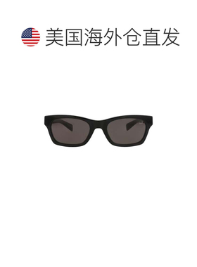 自营dunhill方形复古醋酸板材太阳镜-黑色黑色灰色 美国奥莱直发