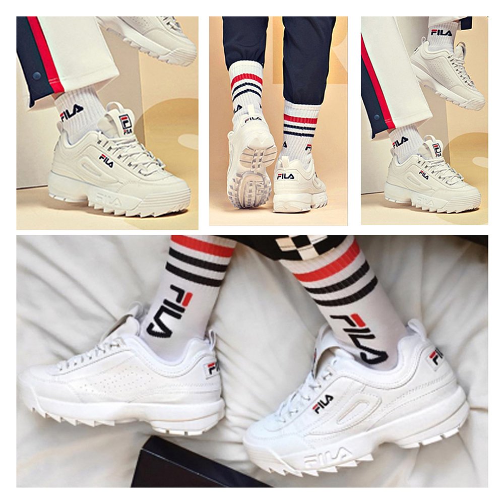 天猫国际美国直购美国直邮FILA斐乐女鞋DisruptorII颠覆者经典时尚运动老爹鞋偏小3