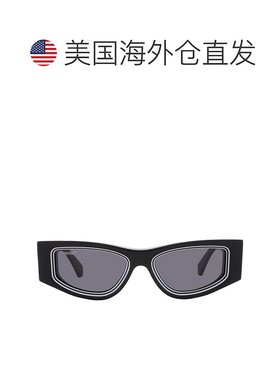 自营Off-White Andy Dark Grey Irregular Unisex Sunglasses OER