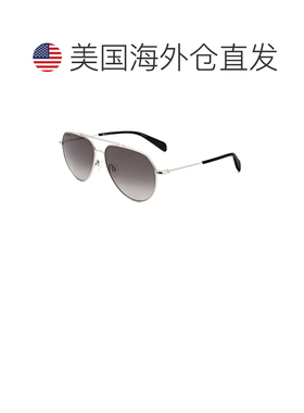 自营Rag & Bone Unisex 60 mm Silver Sunglasses - silver 美国