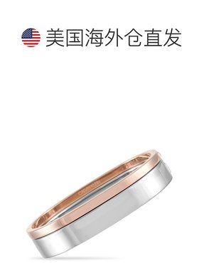 自营 Calvin Klein Hook 不锈钢玫瑰金 PVD 闭合手镯手链套装 美