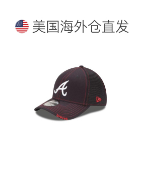 自营new era新时代亚特兰大勇士队新3930弹力帽子-S/M-栗色 美国