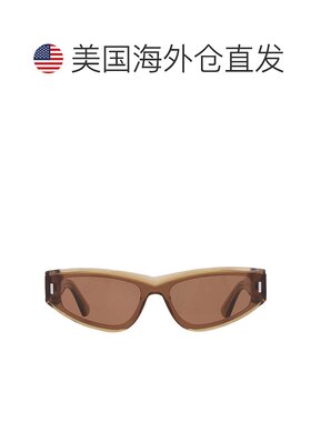 自营Calvin Klein Green Irregular Unisex Sunglasses CK24534S