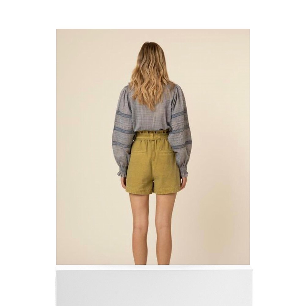 自营 frnch卡其色 Clair 天然大丽花短裤 - 卡其色 clair 美国奥 - 图3