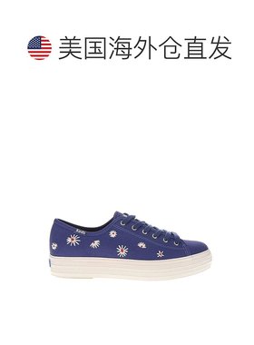自营Keds Triple Kick Sneakers Women's Blue Canvas Lifestyle