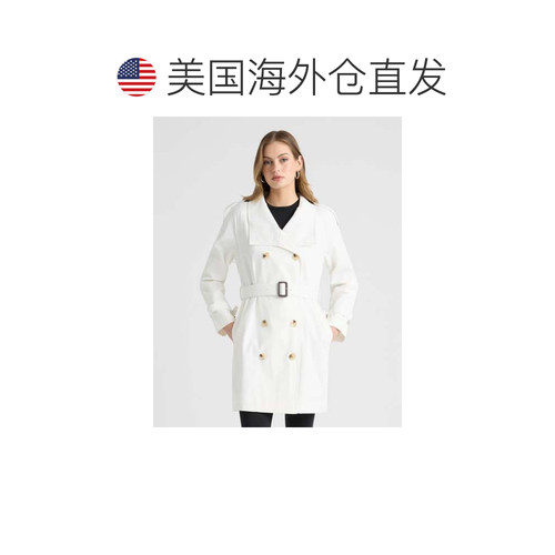 自营NVLT Women’s Trench Coat with Self Belt - summer white - 图1