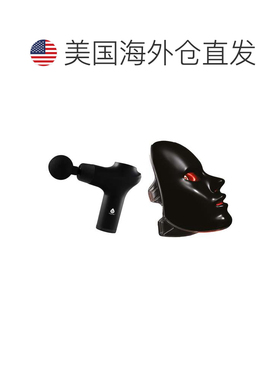 自营pursonic7-in-1 LED面罩和3速手持按摩器-黑色 美国奥莱直发